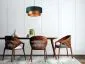 Lampa wisząca DOUBLE GREEN 50 zielona/miedziana polskiej produkcji | MIRAT. w stylu kolekcja