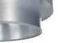 Lampa wisząca DOUBLE GRAY 40 szara/srebrna elegancka na 1 żarówkę | MIRAT. w stylu kolekcja