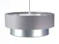 Lampa wisząca DOUBLE GRAY 60 szara/srebrna do przedpokoju | MIRAT. w stylu kolekcja