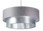 Lampa wisząca DOUBLE GRAY 60 szara/srebrna do przedpokoju | MIRAT. w stylu kolekcja