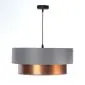 Lampa wisząca DOUBLE GRAY 40 szara/miedziana nowoczesna do salonu | MIRAT. w stylu kolekcja