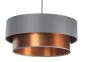 Lampa wisząca DOUBLE GRAY 60 szara/miedziana dwukolorowa ręcznie robiona | MIRAT. w stylu kolekcja