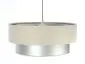 Lampa wisząca DOUBLE CREAM 40 kremowa/srebrna elegancka nowoczesna | MIRAT. w stylu kolekcja