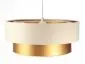 Lampa wisząca DOUBLE CREAM 60 kremowa/złota do jadalni | MIRAT. w stylu kolekcja