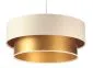 Lampa wisząca DOUBLE CREAM 40 kremowa/złota dwukolorowa do salonu | MIRAT. w stylu kolekcja
