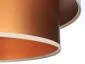 Lampa wisząca DOUBLE CREAM 40 kremowa/miedziana symetryczna walec | MIRAT. w stylu kolekcja