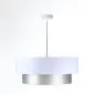 Lampa wisząca DOUBLE WHITE 40 biała/srebrna nowoczesna dwukolorowa | MIRAT. w stylu  kolekcja