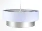Lampa wisząca DOUBLE WHITE 40 biała/srebrna nowoczesna dwukolorowa | MIRAT. w stylu  kolekcja