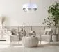 Lampa wisząca DOUBLE WHITE 40 biała/srebrna nowoczesna dwukolorowa | MIRAT. w stylu  kolekcja