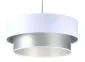 Lampa wisząca DOUBLE WHITE 40 biała/srebrna nowoczesna dwukolorowa | MIRAT. w stylu  kolekcja