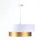 Lampa wisząca DOUBLE WHITE 40 biała/złota nowoczesna dwukolorowa | MIRAT.