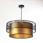 Lampa wisząca DOUBLE NET 60 złota do jadalni nad stół | MIRAT.