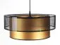 Lampa wisząca DOUBLE NET 50 złota na 1 żarówkę w stylu loft | MIRAT.