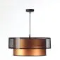Lampa wisząca DOUBLE NET 40 miedziana walec polskiej produkcji | MIRAT.