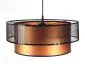 Lampa wisząca DOUBLE NET 60 miedziana nad stół do jadalni | MIRAT.