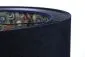 Lampa wisząca DOUBLE MIX 60 granatowa/srebrna dwukolorowa w stylu glamour | MIRAT.