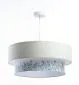 Lampa wisząca DOUBLE FLOWER 60 biała ręcznie robiona | MIRAT.