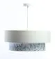 Lampa wisząca DOUBLE FLOWER 60 biała ręcznie robiona | MIRAT.