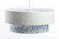 Lampa wisząca DOUBLE FLOWER 60 biała ręcznie robiona | MIRAT.