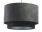 Lampa wisząca DOUBLE ZAMSZ 40 szara/czarna dwukolorowa | MIRAT.