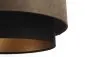 Lampa wisząca DOUBLE ZAMSZ 40 brązowa/czarna nowoczesna | MIRAT.