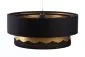 Lampa wisząca DOUBLE ELEGANT 50 czarna/złota polskiej produkcji | MIRAT.