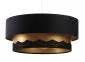 Lampa wisząca DOUBLE ELEGANT 50 czarna/złota polskiej produkcji | MIRAT.