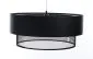 Lampa wisząca DOUBLE NET 50 czarna w kształcie walca | MIRAT.