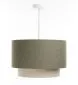 Lampa wisząca ERUTAN DOUBLE 40 zielona/kremowa w stylu boho I sklep meblowy MIRAT.