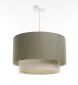 Lampa wisząca ERUTAN DOUBLE 40 zielona/kremowa w stylu boho I sklep meblowy MIRAT.
