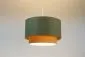 Lampa wisząca ERUTAN DOUBLE 60 zielona/kremowa duża nad stół I sklep meblowy MIRAT.