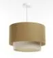 Lampa wisząca ERUTAN DOUBLE 50 żółta/kremowa do sypialni I sklep meblowy MIRAT.