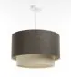 Lampa wisząca ERUTAN DOUBLE 60 szara/kremowa w stylu boho I sklep meblowy MIRAT.