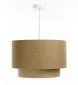 Lampa wisząca ERUTAN DOUBLE 60 żółta/beżowa w stylu boho I sklep meblowy MIRAT.