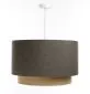 Lampa wisząca ERUTAN DOUBLE RATTAN 60 szara/beżowa do sypialni I sklep meblowy MIRAT.