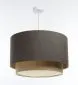 Lampa wisząca ERUTAN DOUBLE RATTAN 50 szara/beżowa z rattanową blendą I sklep meblowy MIRAT.