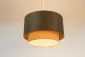 Lampa wisząca ERUTAN DOUBLE RATTAN 50 szara/kremowa w kształcie walca I sklep meblowy MIRAT.