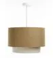 Lampa wisząca ERUTAN DOUBLE RATTAN 60 żółta/kremowa duża w kształcie walca I sklep meblowy MIRAT.