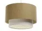 Lampa wisząca ERUTAN DOUBLE RATTAN 40 żółta/kremowa do salonu I sklep meblowy MIRAT.