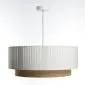 Lampa wisząca DUO LAMI LINE 50x20 biała/jutowa boho I sklep meblowy MIRAT.