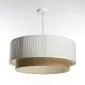 Lampa wisząca DUO LAMI LINE 50x20 biała/jutowa boho I sklep meblowy MIRAT.