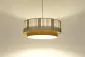 Lampa wisząca DUO LAMI LINE 70x28 biała/jutowa boho I sklep meblowy MIRAT.