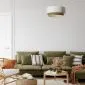 Lampa wisząca DUO LAMI LINE 60x25 biała/jutowa I sklep meblowy MIRAT.