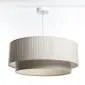 Lampa wisząca DUO LAMI LINE 60x25 kremowa/beżowa lniana I sklep meblowy MIRAT.