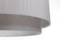 Lampa wisząca DUO LAMI LINE 60x25 szara z podwójnym abażurem I sklep meblowy MIRAT.