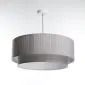 Lampa wisząca DUO LAMI LINE 60x25 szara z podwójnym abażurem I sklep meblowy MIRAT.