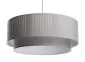 Lampa wisząca DUO LAMI LINE 60x25 szara z podwójnym abażurem I sklep meblowy MIRAT.
