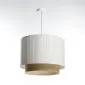 Lampa wisząca DUO LAMI LINE 50 biała/jutowa dwuściankowa I sklep meblowy MIRAT.