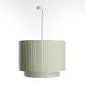 Lampa wisząca DUO LAMI LINE 40 zielona/kremowa boho I sklep meblowy MIRAT.