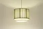 Lampa wisząca DUO LAMI LINE 60 zielona/kremowa lniana I sklep meblowy MIRAT.